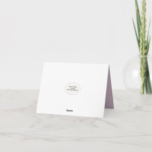 Waterverf Oceaan Strand voor Condoleance Kaart (Achterkant)