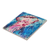 Waterverf oceaan tegeltje (Zijkant)