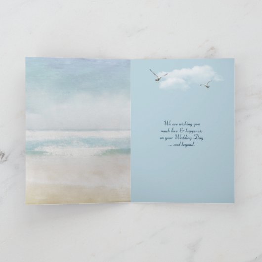 waterverf oceaan uitzicht en strandbruiloft (Binnen)