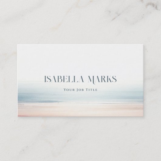 Waterverf Oceaan Visitekaartjes (Voorkant)