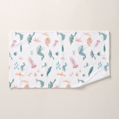 Waterverf Oceaan Zee Dieren Patroon Bad Handdoek (Handdoek)