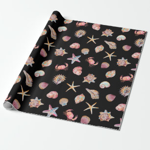 Waterverf Oceaan Zee Dieren Patroon Cadeaupapier