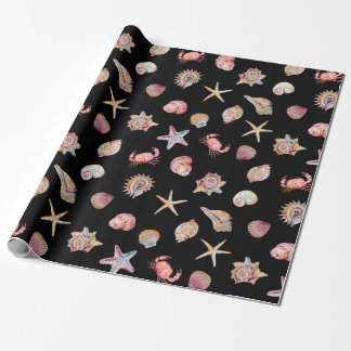 Waterverf Oceaan Zee Dieren Patroon Cadeaupapier