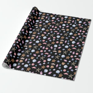 Waterverf Oceaan Zee Dieren Patroon Cadeaupapier
