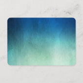 Waterverf Oceaan Zeester Strand Bruiloft Details Informatiekaartje (Achterkant)