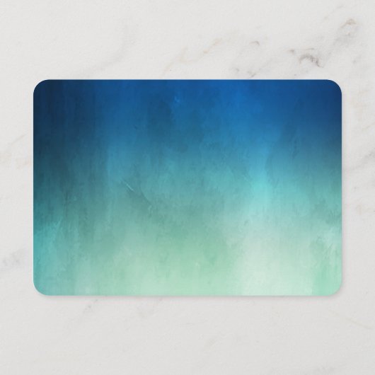 Waterverf Oceaan Zeester Strand Bruiloft Details Informatiekaartje (Achterkant)