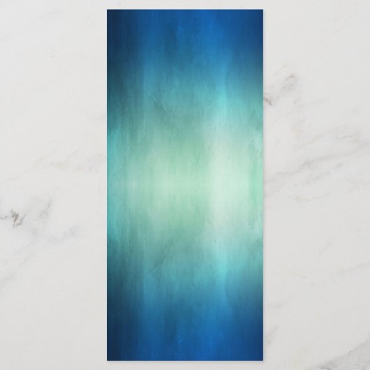 Waterverf Oceaan Zeester Strand Bruiloft Menu (Achterkant)