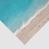 Waterverf oceaanachtergrond ontkoppeling tissuepapier (Detail)