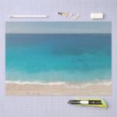 Waterverf oceaanachtergrond ontkoppeling tissuepapier (Craft)