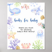 Waterverf oceaandieren - Boeken voor baby Poster (Voorkant)