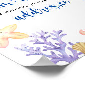 Waterverf oceaandieren - Mam te worden geadresseer Poster (Hoek)