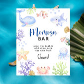 Waterverf oceaandieren - Momosa Bar Poster