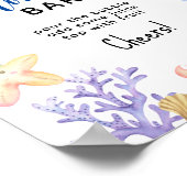 Waterverf oceaandieren - Momosa Bar Poster (Hoek)