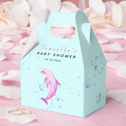 Waterverf oceaandolfijn babyshower bedankdoosjes (Huwelijk)