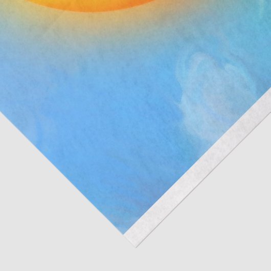 Waterverf oceaanwalvis ontkoppeling tissuepapier (Detail)