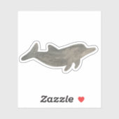Waterverf Ocean Animal Dolphin Sticker (Vel)