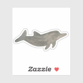 Waterverf Ocean Animal Dolphin Sticker