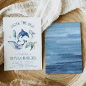 Waterverf Ocean Baby shower Invitation Kaart