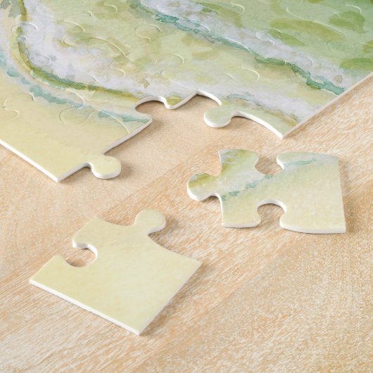 Waterverf Ocean Beach Legpuzzel (Zijkant)