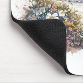 Waterverf Ocean Beach met Flowers Muismat (Hoek)