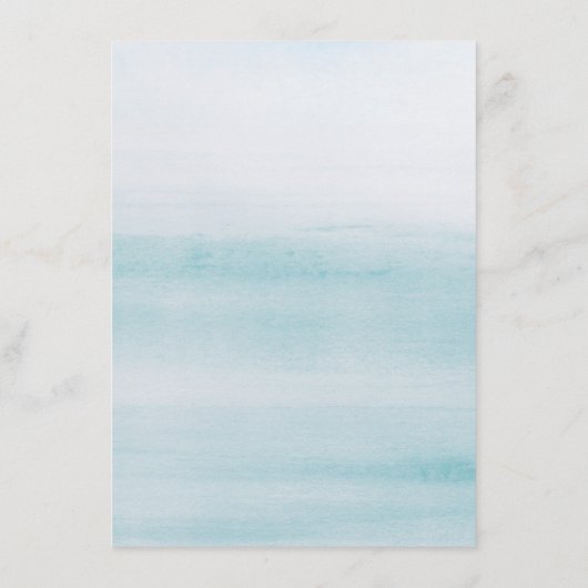 Waterverf Ocean Beach Shells Weddenschap Details Informatiekaartje (Achterkant)