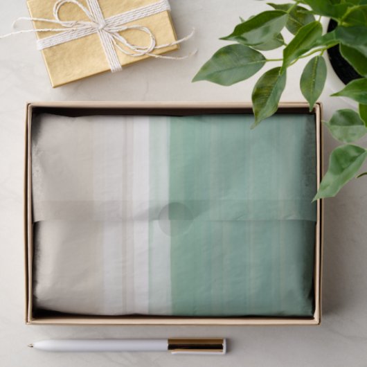 Waterverf Ocean Beach Turquoise Zand Tissue Papier (Geschenk)