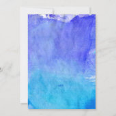 Waterverf Ocean Beach Verloving Shower of Party Kaart (Achterkant)