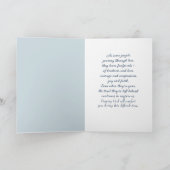 Waterverf Ocean Beach voor sympathie Kaart (Binnen)