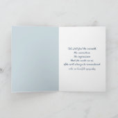 Waterverf Ocean Beach voor sympathie Kaart (Binnen)