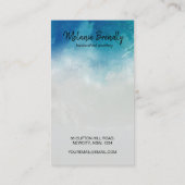 Waterverf Ocean Beach Zomer Oorbel Display Visitekaartje (Achterkant)