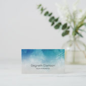 Waterverf Ocean Beach Zomer Visitekaartje (Staand voorkant)