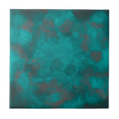 Waterverf Ocean Blauwgroen Green Aqua Nautisch Abs Tegeltje (Voorkant)