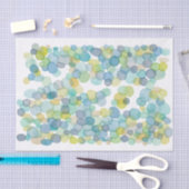 Waterverf Ocean Bubbles Art Print Tissue Paper Tissuepapier (Craft)