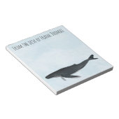 Waterverf Ocean Custom Humpback Whale Notitieblok (Schuin)