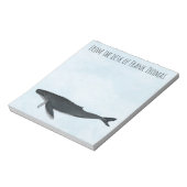 Waterverf Ocean Custom Humpback Whale Notitieblok (Linkerzijde)