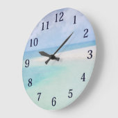 Waterverf Ocean Horizon Grote Klok (Hoek)