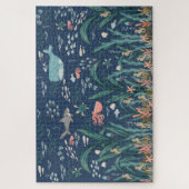 Waterverf Ocean Kelp Forest Zoek en zoek kunst Legpuzzel (Verticaal)