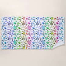 Waterverf Ocean Life - Regenboogkleuren