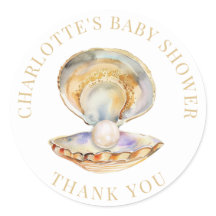 Waterverf Ocean Little Pearl Baby shower