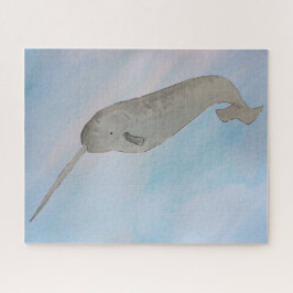 Waterverf Ocean Narwhal Legpuzzel