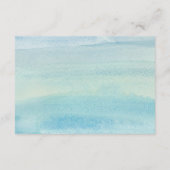 Waterverf Ocean RSVP / Bruiloft Reactie Kaarten (Achterkant)