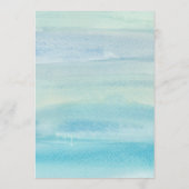 Waterverf Ocean Save De Datumkaarten Save The Date (Achterkant)