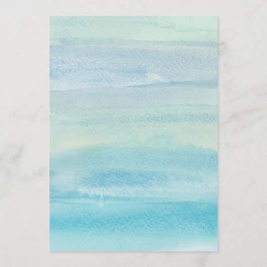 Waterverf Ocean Save De Datumkaarten Save The Date (Achterkant)