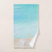 Waterverf Ocean Starfish and Sand Dollar Handdoek (Handdoek)