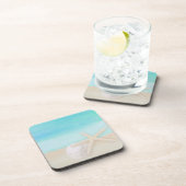 Waterverf Ocean Starfish and Sand Dollar Onderzett Bier Onderzetter (Rechterzijde)