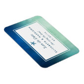 Waterverf Ocean Starfish Beach Save the Date Magneet (Rechterzijde)