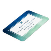 Waterverf Ocean Starfish Beach Save the Date Magneet (Linkerzijde)