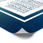 Waterverf Ocean Starfish Beach Weddenschap Poster (Hoek)