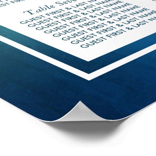 Waterverf Ocean Starfish Beach Weddenschap Poster (Hoek)