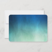 Waterverf Ocean Starfish Beach Wedding RSVP Kaartje (Achterkant)